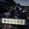 Luz de tira de trabalho de veículo off-road 18W 6 contas LED carro motocicleta holofote 12V