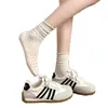 Zapatillas de entrenamiento alemanas estilo retro para niñas, nueva colección primavera/verano 2026, zapatos infantiles de suela blanda estilo Forrest Gump, zapatillas blancas casuales para niños mayores, de moda