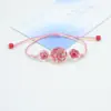 Pulsera de Hilo de Colores con Cuentas de Vidrio y Flor de Narciso Seca Estilo Coreano Fresca y Sencilla, Flor Eterna Regalo de Pareja para Mujeres, Accesorio para la Mano