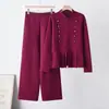 Novo Produto de Inverno 2026: Jaqueta de Tricô da Moda Europeia e Americana Transfronteiriça com Barra Plissada, Design Vintage, Gola Alta Abotoada e Zíper