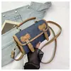 Bolso Pequeño Estilo Universitario para Mujer 2025 Nuevo Color Retro Bloques de Color Moda Bolso de Hombro Cruzado Bolso de Mano de Alta Gama Bolso Cambridge