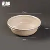 Comercio Electrónico Transfronterizo Juego de Vajilla Desechable de Pulpa de Papel Tazón de Papel Comercial para el Hogar Tazón Redondo Desechable Biodegradable Caja Completa