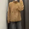 Jaqueta casual de zíper em fleece para homens e mulheres com gola alta, mangas compridas, casaco curto, 26 novos modelos outono/inverno 479792