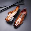 2026 Nuevos Zapatos Formales de Negocios para Hombre Estilo Japonés Estilo Británico Cuero Tallado Brogue Oxford Goodyear