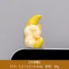 Decoração de tela de monitor de computador, nova e fofa figura antiestresse, mini figura famosa na internet, gato da sorte deitado