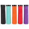 Manoplas de Borracha para Guidão de Bicicleta Extremidades de Guidão para Mountain Bike Manoplas Antiderrapantes com Trava Acessórios de Ciclismo