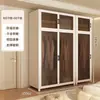Guarda-Roupa Simples para Quarto, Uso Doméstico, Moradia Alugada, Armário de Armazenamento de Metal de Aço Carbono Resistente e Durável, Montado para Apartamentos Pequenos