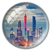 Imán de Refrigerador de Vidrio de Cristal para Souvenir Turístico de Guangdong Torre de Cantón Cintura Pequeña Zhuhai Chimelong Shenzhen Set