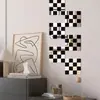 50 piezas de mini pegatinas de pared de espejo de mosaico cuadrado autoadhesivas para sala de estar, cocina, baño, pared de fondo, ventas directas de fábrica