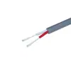 Fio Blindado Cinza 2464 de Dois Condutores para Cobertura de Pó Fio com Núcleo Vermelho e Branco em PVC Cabo de Alimentação DC Fio Espiral de Sinal em Aço Revestido de Cobre