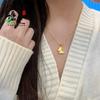 Nuevo Collar de Mariposa Láser, Mismo Estilo que Tienda de Oro, Cadena para Clavícula Versátil de Moda para Mujer Lujo Ligero Recursos Mayoristas