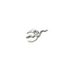 ASTMF-13 Uña de Oreja de Serpiente Brillante de Junio G23 Titanio Nuevo Estilo Europeo y Americano Luna Serpiente Uña de Labio Uña de Lengua Adorno de Perforación Cabeza