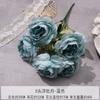Flores Artificiales con 5 Cabezas de Peonías, Flores Falsas para Arreglos de Piso, Decoraciones para Salón de Bodas, Arreglos de Flores de Plástico, Decoración de Arte Floral con un Toque de Lujo