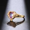 Anillo Elle Mosha Diamond Love de Circonita Diseño Europeo y Americano Sentido de la Moda Personalidad Tendencia Celebridad de Internet Temperamento Anillo para el Dedo