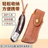 Funda de Cuero Engrosado para Cuchillo de Exterior Funda para Navaja Plegable Funda de Cuero para Navaja Estuche para Cuchillo Cubierta Protectora Funda para Cuchillo Estuche de Almacenamiento para Cuchillo Militar