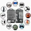 Juego de destornilladores 115 en 1 - Kit de destornilladores de precisión multifuncional para desmontaje y reparación de teléfonos móviles y computadoras