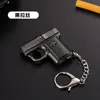 Venta al por mayor transfronteriza de encendedores y llaveros únicos, divertidos, peculiares, personalizados y creativos con forma de pistola de queroseno para hombres