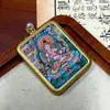 Venta Caliente Tíbet Nepalés Puro Pintado a Mano Thangka Vajrasattva Núcleo de Tarjeta 4*5