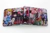 Cartera corta de PU para hombre y mujer con cola de hada, billetera para adolescentes, estudiantes, anime, Hokage, monedero gris