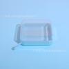 Ps caixa quadrada transparente 100 pontos XL Ermu uva puff armazenamento 3d algodão doce almofada de ar simples e materiais de embalagem dupla