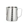 Jarra para latte art de acero inoxidable 304 con pico, jarra para espumar café, opciones de doble capacidad disponibles de 350ML/600ML
