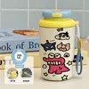 Nueva taza térmica de acero inoxidable 316L, diseño inspirado en la dopamina, perfecta para niños, creativa y portátil, ideal para estudiantes, taza de café moderna