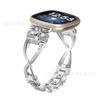 Para Fitbit versa4 pulseira de relógio inteligente borboleta grande X pulseira de relógio X-shaped com diamantes embutidos versa3 Pulseira de relógio Universal