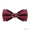 Pajarita de novio para hombre Linzhi rojo vino boda boda dama de honor personalidad británica pajarita ropa formal para hombre