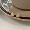 Brincos Pequenos de Abóbora Dourada Quebrada para Mulheres, Luxo Leve de Nicho de Alta Qualidade, Exquisitos, Novo Estilo Chinês, Tendência Nacional, Acessórios de Brincos