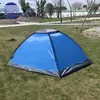 Nueva Carpa de Playa Portátil Plegable Simple Hexagonal para Exteriores con Parasol y Malla Antimosquitos