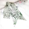 Versión Coreana 2026 Nuevo Estilo 26 Letras Inglesas Moda Pañuelo Pequeño de Seda Cinta Larga Estrecha para Atar Bolsas