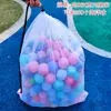 Bolsa de Almacenamiento para Juguetes de Niños Bolsa para Guardar Bloques de Baño Tarjetas Bolsa de Dios Cierre de Cordón Pelotas Oceánicas Bolsa de Malla Grande Bolsa de Playa