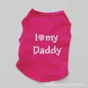 Ventas Directas de Fábrica Ropa para Cachorros Mascotas Chaleco de Poliéster Estilo Clásico Amor Mamá Amor Papá Varios Colores