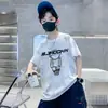 Camisetas de Verano para Niños de Algodón Puro de Manga Corta, Estilo Nuevo, Tie-Dye Degradado Elegante, Versátiles, de Media Manga