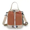 Bolso cruzado de un solo hombro con retazos de nailon en bloques de color, Mochila casual versátil, Bolso mini multifuncional de moda para teléfono