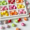 Série Colorida de Contas Coloridas de Alta Saturação Corrente de Corda para Celular DIY Joias Ins Joias Artesanais Acessórios de Contas Soltas Contas