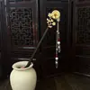 Horquilla Antigua de Imitación de Sándalo de Alta Calidad Broche Elegante para el Cabello Borla de Madera Accesorios para el Cabello Paso a Paso Hanfu Cheongsam
