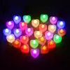 Luces de vela electrónicas LED propuesta romántica arreglo creativo suministros de fiesta de cumpleaños decoración de accesorios de escena en forma de corazón Festival Qixi