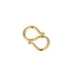 Plata de ley S925 hebilla S hebilla W hebilla M más anillo accesorios para joyería DIY hebilla de conexión para pulsera hebilla geométrica plateada chapada en oro