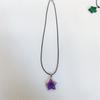 Pendente de estrela de jade natural personalidade de nicho cruz doce legal colar corrente de clavícula de obsidiana amantes