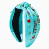 Moda Internacional para a Nova Temporada Escolar, Tiaras da Moda para Mulheres, Nós Criativos de Luxo, Acessórios de Cabelo com Pedras Strass, Lápis, Maçã