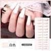Comercio Exterior Nuevo Color Sólido Ropa de Ballet Piezas de Uñas Adhesivo Completo Arte de Uñas Uñas Postizas 17 Colores Acabado Piezas de Uñas Francesas Parche