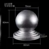 Cabeça de bola de ferro forjado Tampa de tubo Tampa de tubo Guarda-corpo de aço zincado Tampa de tubo quadrado Tampa de cobertura Acessórios de bola redonda Cabeça de coluna decorativa Corrimão de ferro forjado