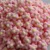 Flor de borla flor tejida hilo de flor flor DIY flor tejida a mano flor de ganchillo DIY ropa accesorio para el cabello materiales y componentes