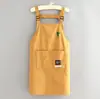 Delantal de Trabajo Moderno Resistente al Agua para Mujer, Delantal de Cocina para el Hogar con Estampado, Delantal de Cintura Especial para Catering, Nuevo para Mujer