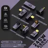 Adaptador Angular Macho para Fêmea USB4.0 Tipo-C Thunderbolt 4 Carregamento Rápido 100W Transferência de Alta Velocidade 40Gbps Conversor para Laptop