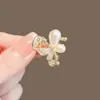 Pinza para el Cabello Pequeña con Garra de Mariposa de Pedrería Perla Mini Tamaño Pequeño Pinza para Flequillo Pinza Lateral Pinza para el Cabello Exquisita de Alta Calidad Accesorios para el Cabello