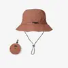Sombrero de Pescador Popular de Verano Impermeable de Secado Rápido para Exteriores Bolso Portátil Plegable Sombrero de Senderismo para Hombre Sombrero de Sol