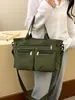 Bolso de Hombro de Pana de Alta Apariencia para Mujer, Nuevo Bolso Tote Simple, Ligero y de Gran Capacidad para el Trabajo