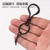 Llavero de natación con llave negra llavero cadena de langosta de plástico llavero material de bricolaje muñeca muñeca colgante accesorios